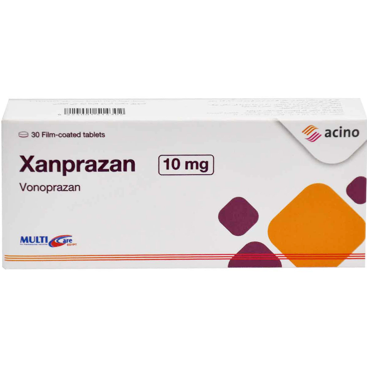Xanprazan 10mg 30 Film Coated Tablets