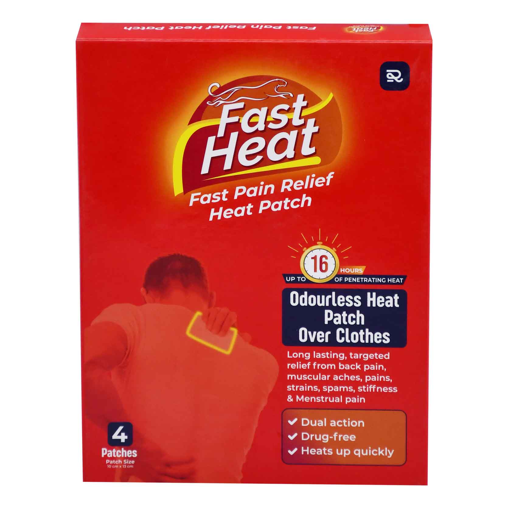 Fast Heat (10X13cm) Over Clothes 4 Patches