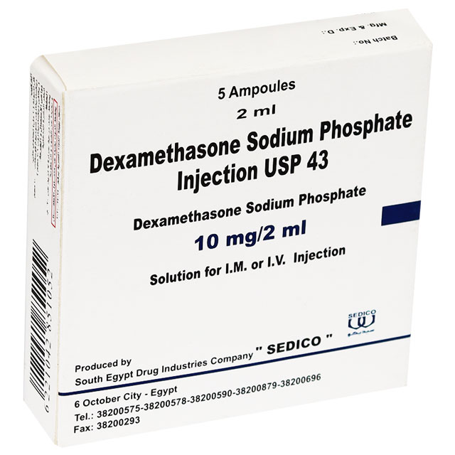 Dexamethasone 10mg/2ml 5 Ampoules (Sedico)