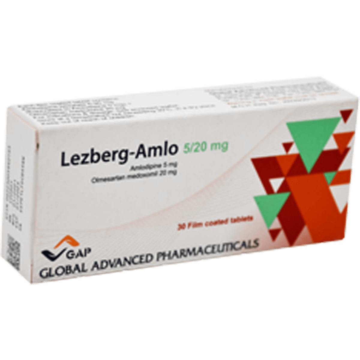 Lezberg-Amlo 5/20mg 30 Film Coated Tablet