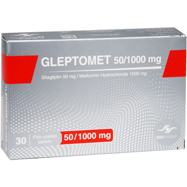Gleptomet 50/1000mg 30 Film Coated Tablets