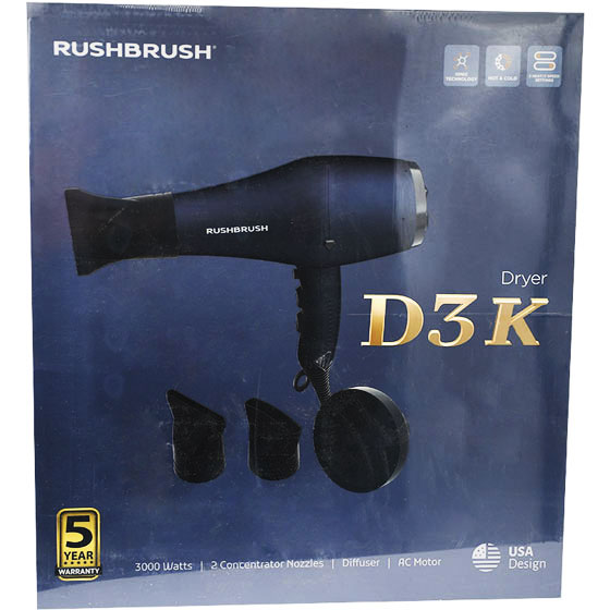 Rush Brush Navy D3K Dryer