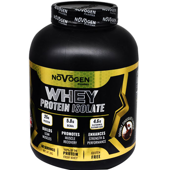 Novogen Whey Protein Isolate Double Chocolate Flavor 2Kg