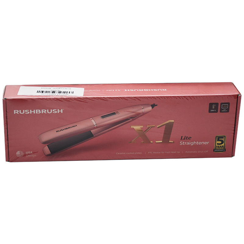 Rush Brush X1 Lite Straightener Rose Gold/Rb-X1Lite