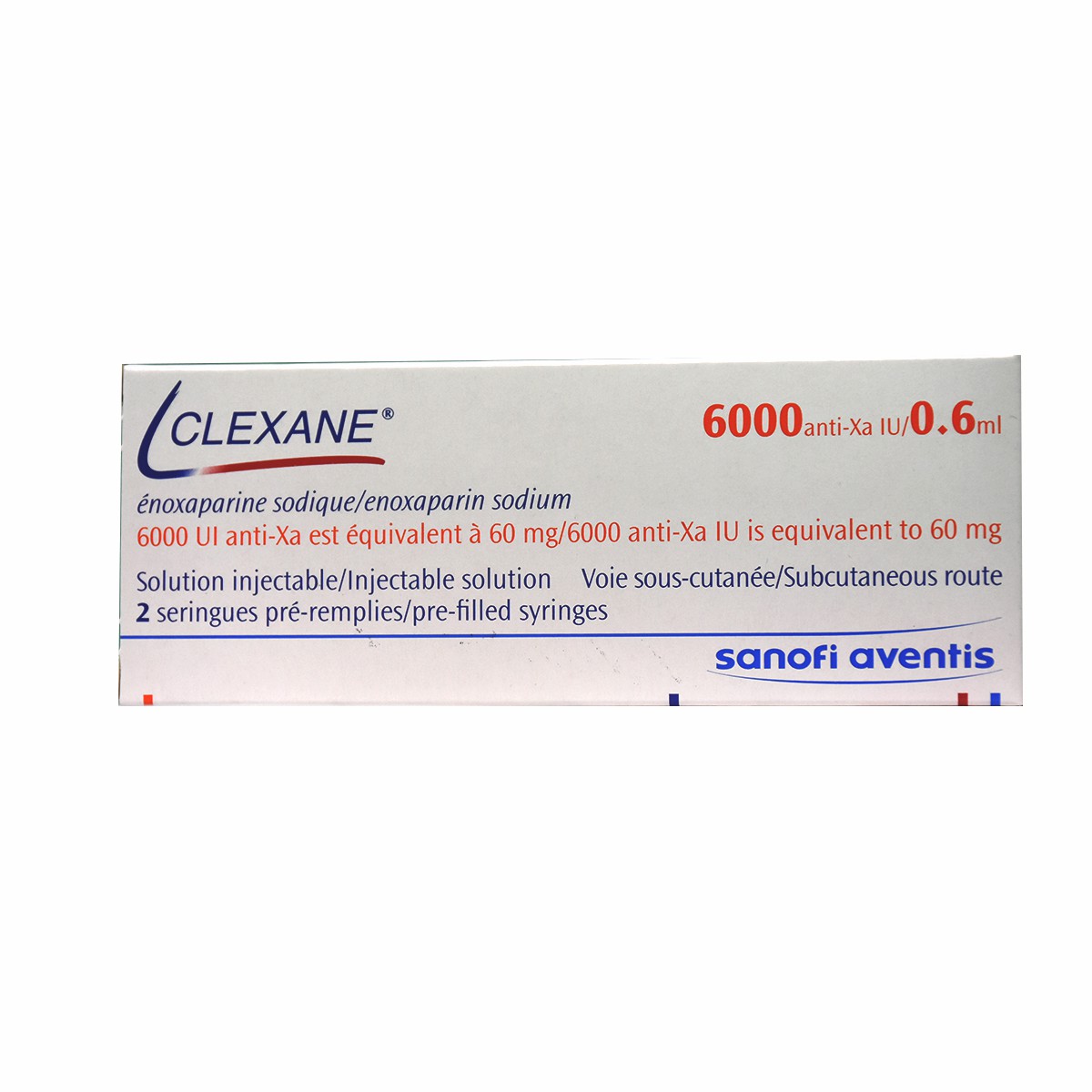 Clexane 60mg 2 Prefilled Syringe (Refrigerated)