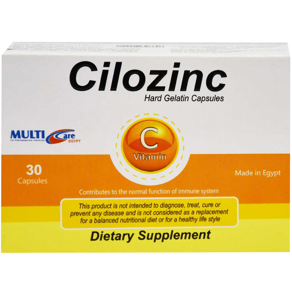 Cilozinc Vitamin C 30 Capsules