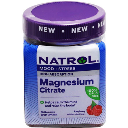 Natrol Magnesium Citrate (Strawberry Flavor) 60 Gummies