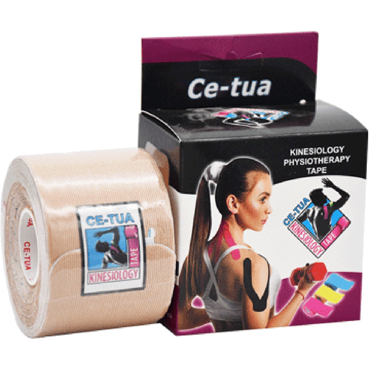 Ce Tua Kinesio Tape (Pieces) 5cmx5m (Beige)