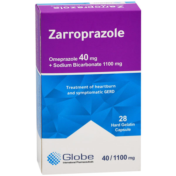Zarroprazole 40mg/1100mg 28 Hard Gelatin Capsules
