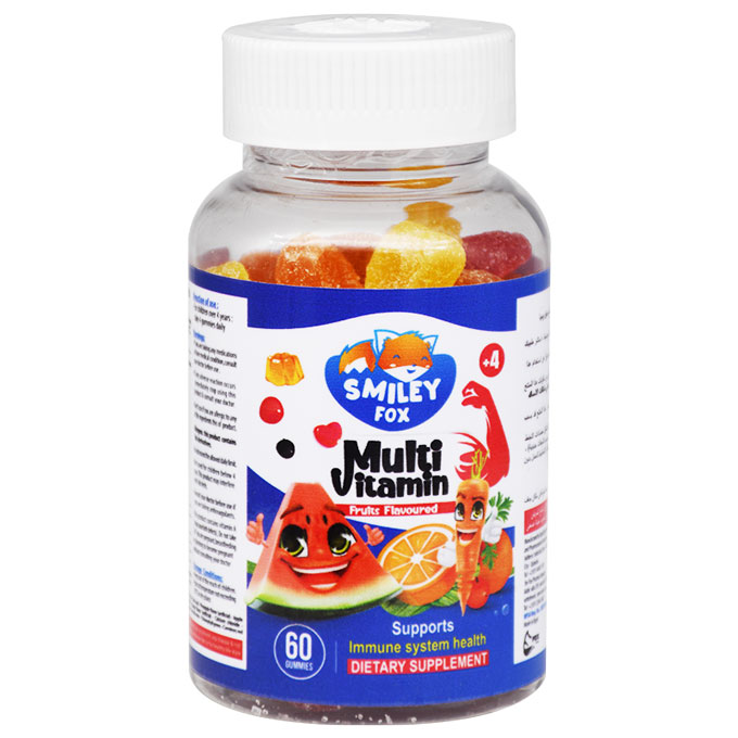 Smiley Fox Multi Vitamin Fruits Flavor 60 Gummy