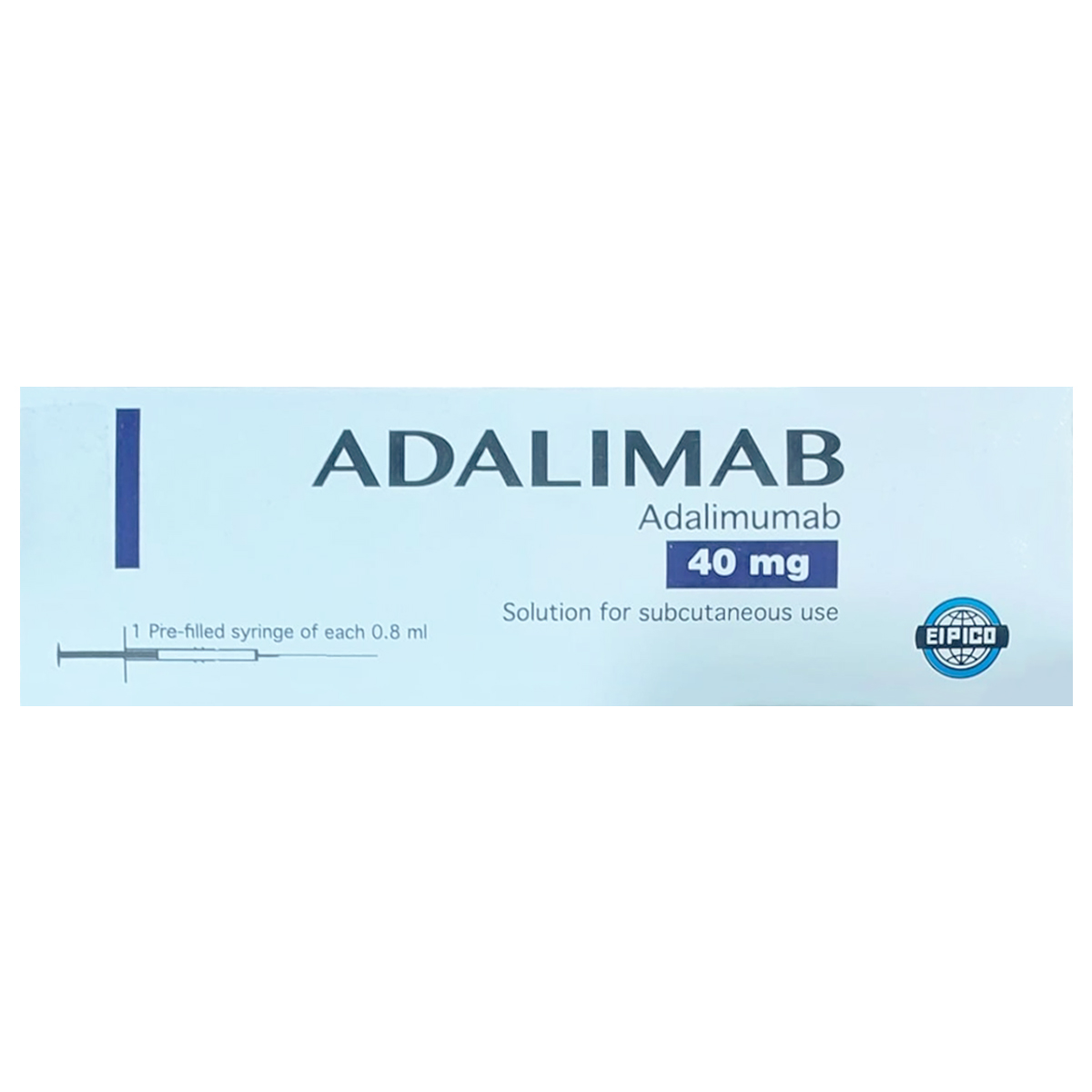 Adalimab 40 mg/0.8 ml 1 Prefilled Syringe (Refrigerated)