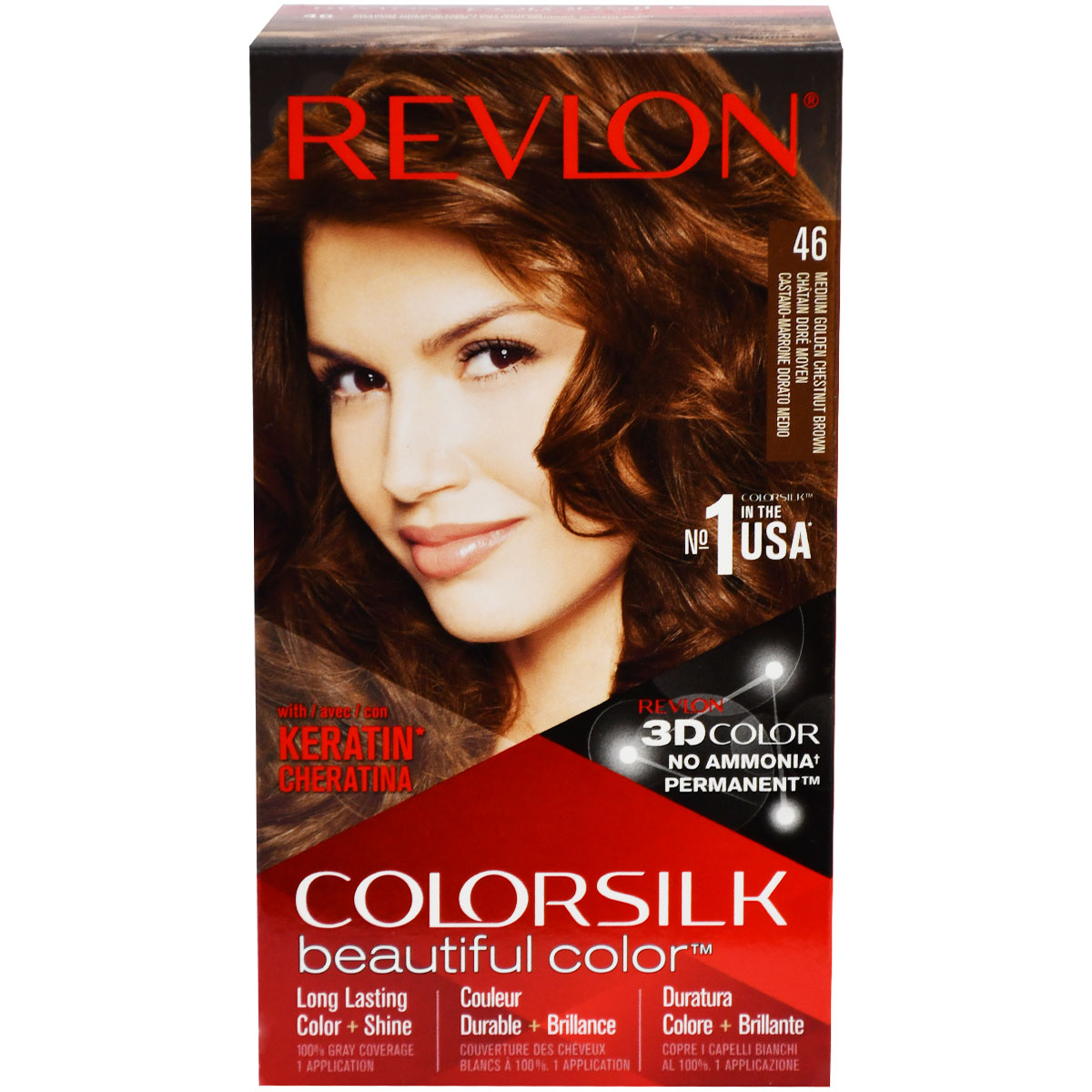 Revlon Colorsilk Medium Golden Chestnut Brown/46