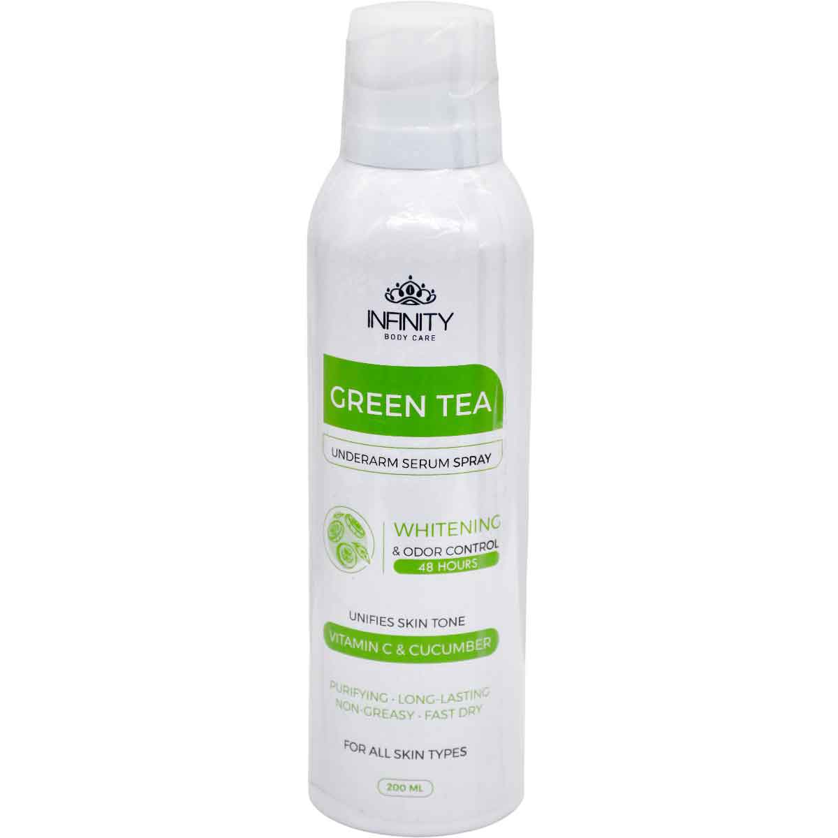 Infinity Green Tea Whitening Serum Deodorant Spray 200ml