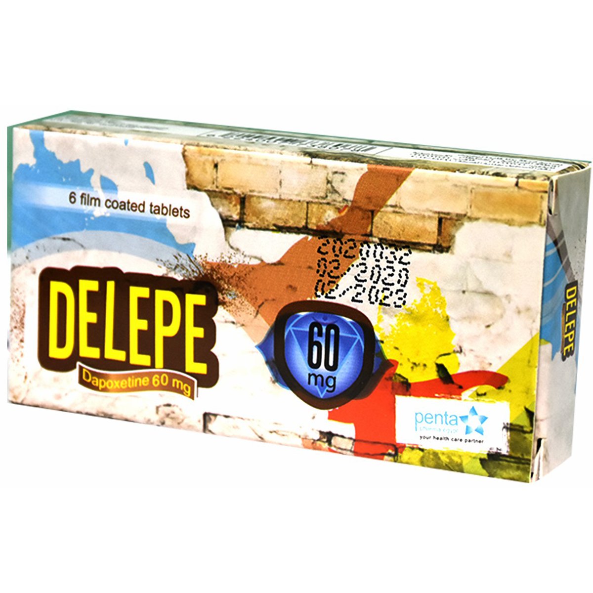 Delepe 60mg 6 Film Coated Tablets