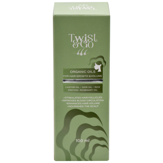 Twist and Go Organic Oils for Hair Growth and Volume 100ml