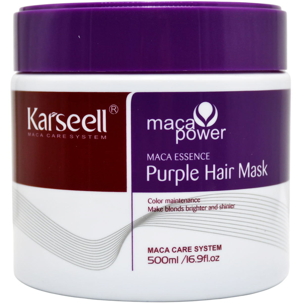 Karseell Maca Power Purple Hair Mask for Blonde Hair 500ml