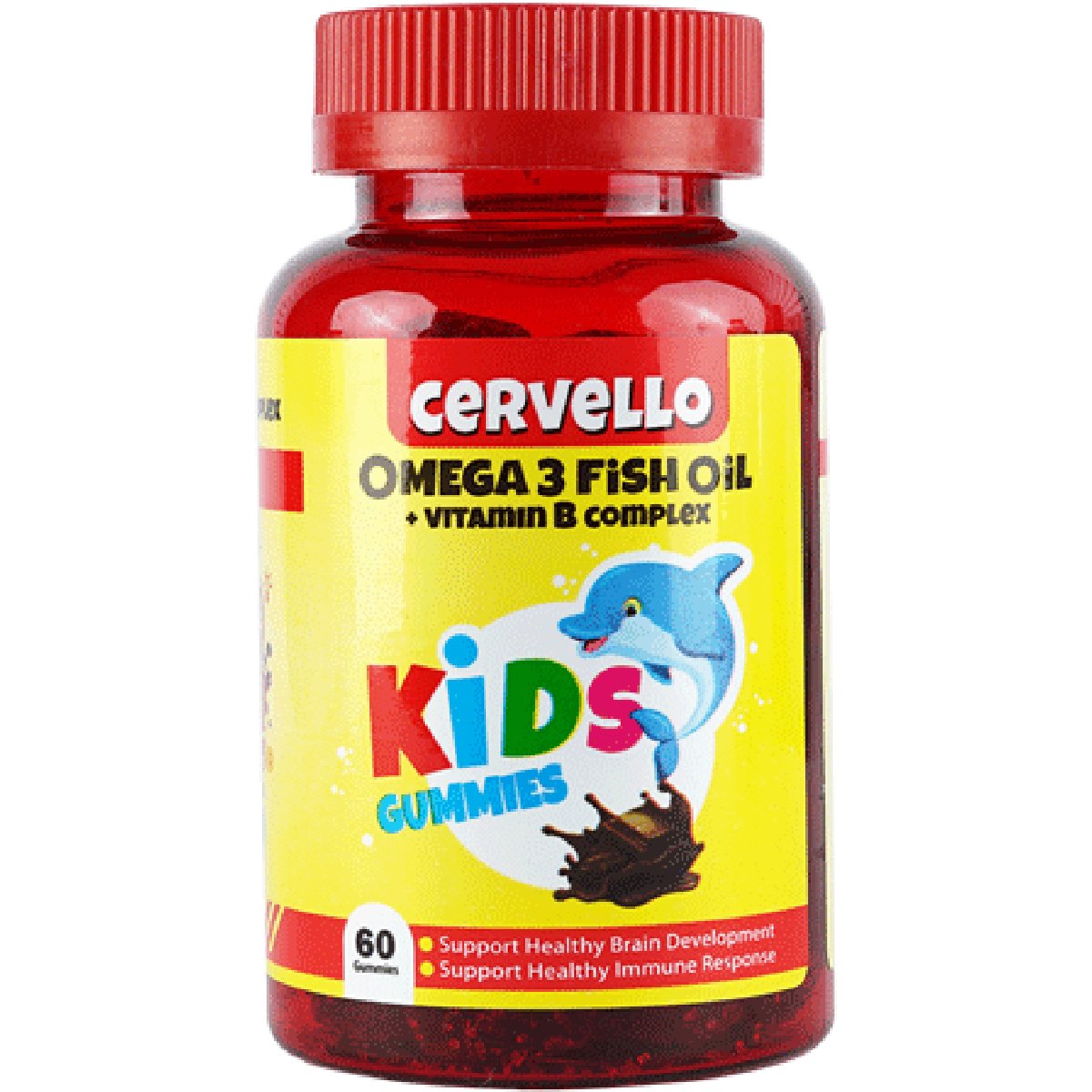 Cervello Omega3 & Vitamin B Complex Kids60 Gummies