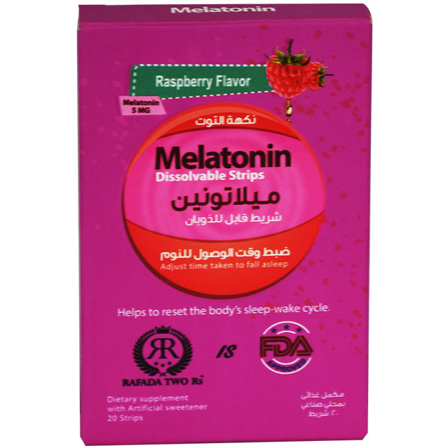 Melatonin 5mg Raspberry Flavor 20 Oral Dissolvable strips