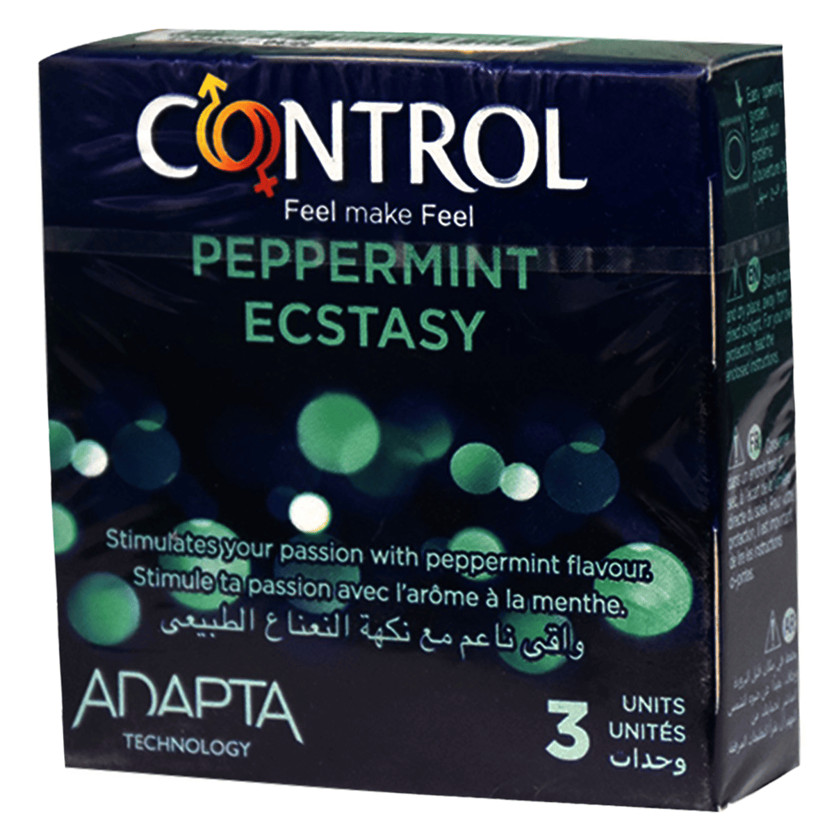 Control Adapta Peppermint Ecsta.3Condoms