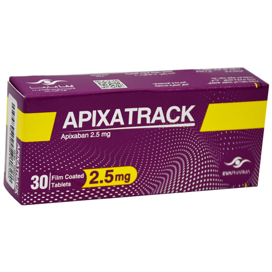 Apixatrack 2.5mg 30 Film Coated Tablet