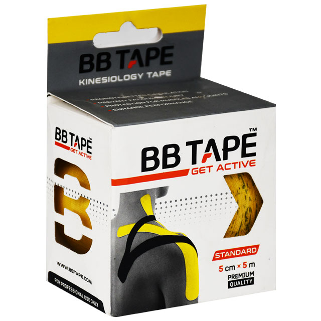 Bb Tape (Kinesiology) 5Cm x 5 Meter (Yellow)
