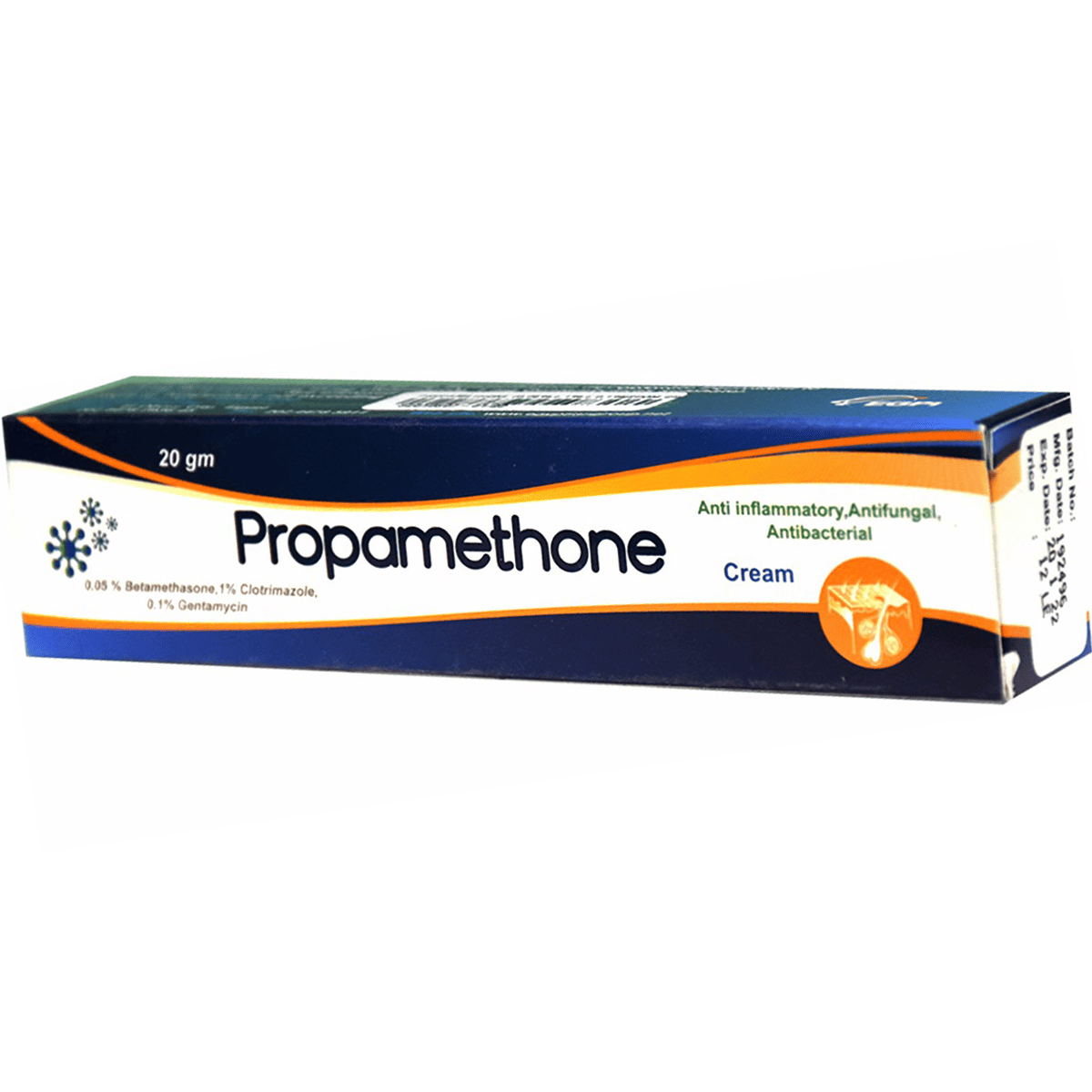 Propamethone (0.05% + 1% + 0.1%) 20gm Cream