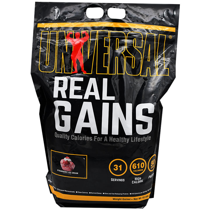 Universal Real Gains Strawberry Ice Cream 4.8Kg