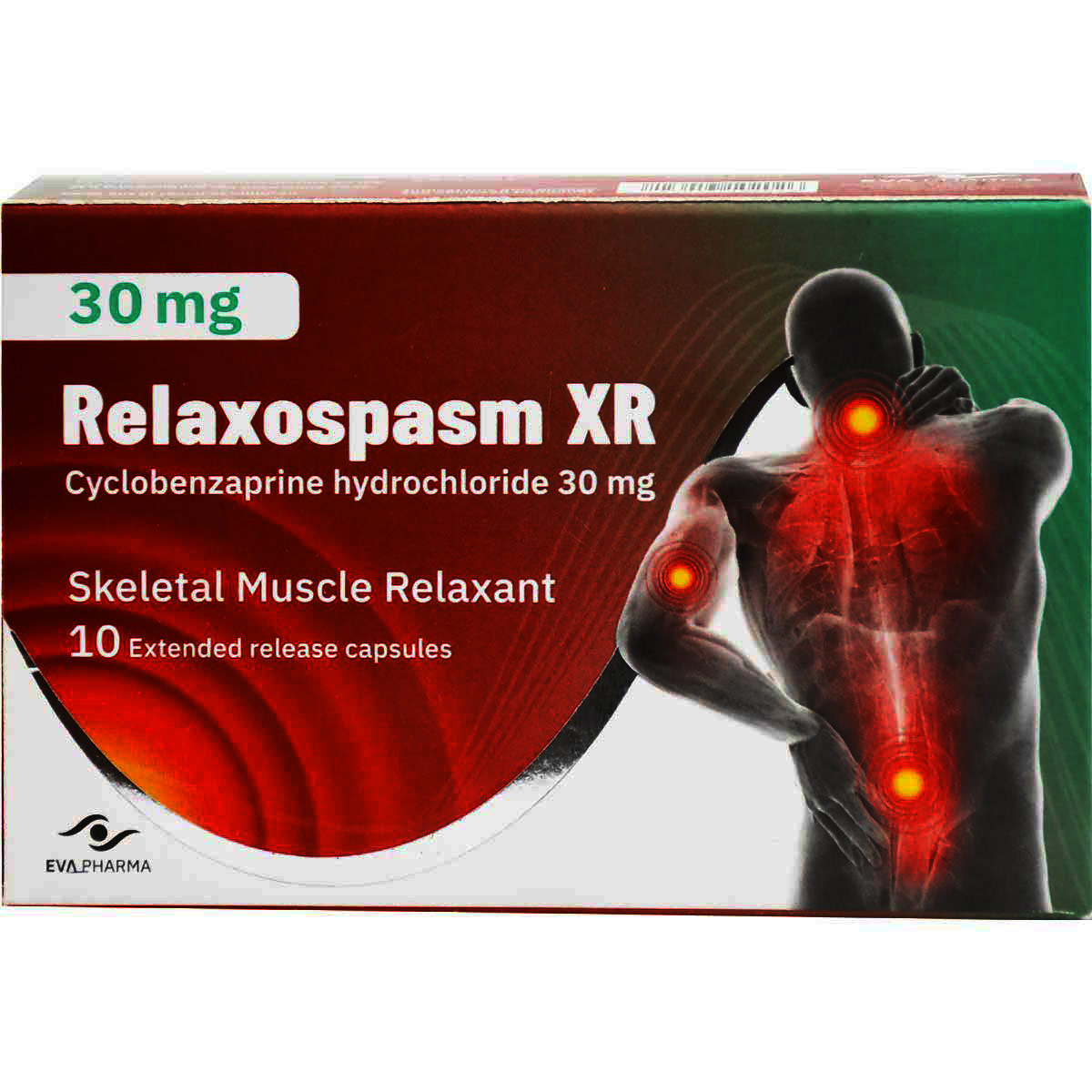Relaxospasm XR 30 mg Extended Release 10 Capsules