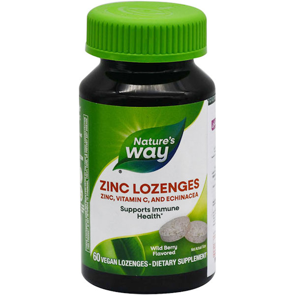 Natures Way Zinc Wild Berry 60 Lozenges