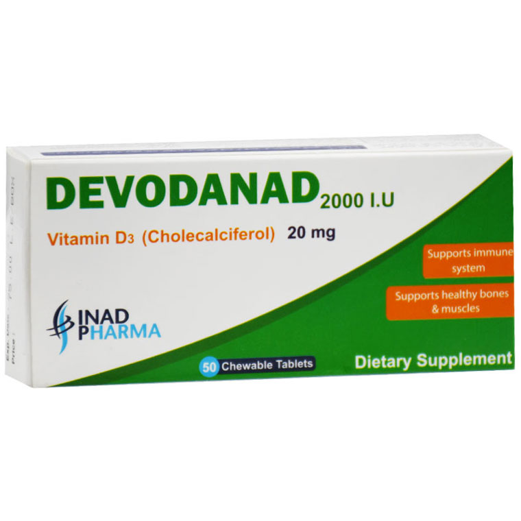 Devodanad 2000 I U 20mg 50 Chewable Tablet