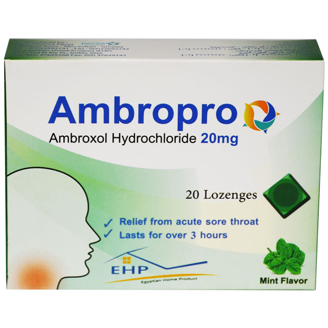 Ambropro Mint Flavor 20mg  20 Lozenges