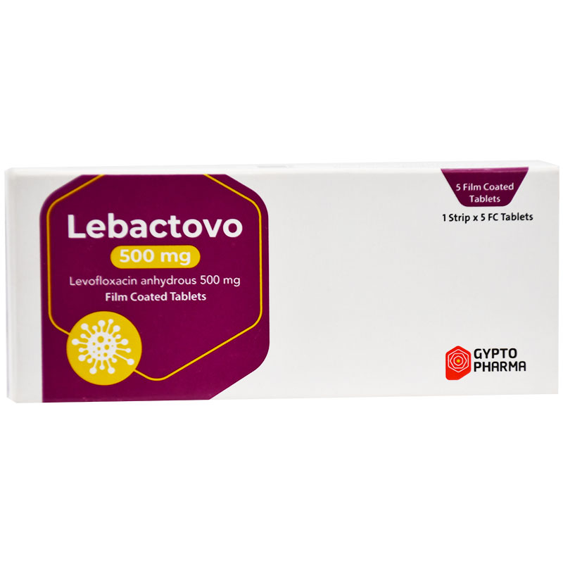 Lebactovo 500mg 5 Film Coated Tablet