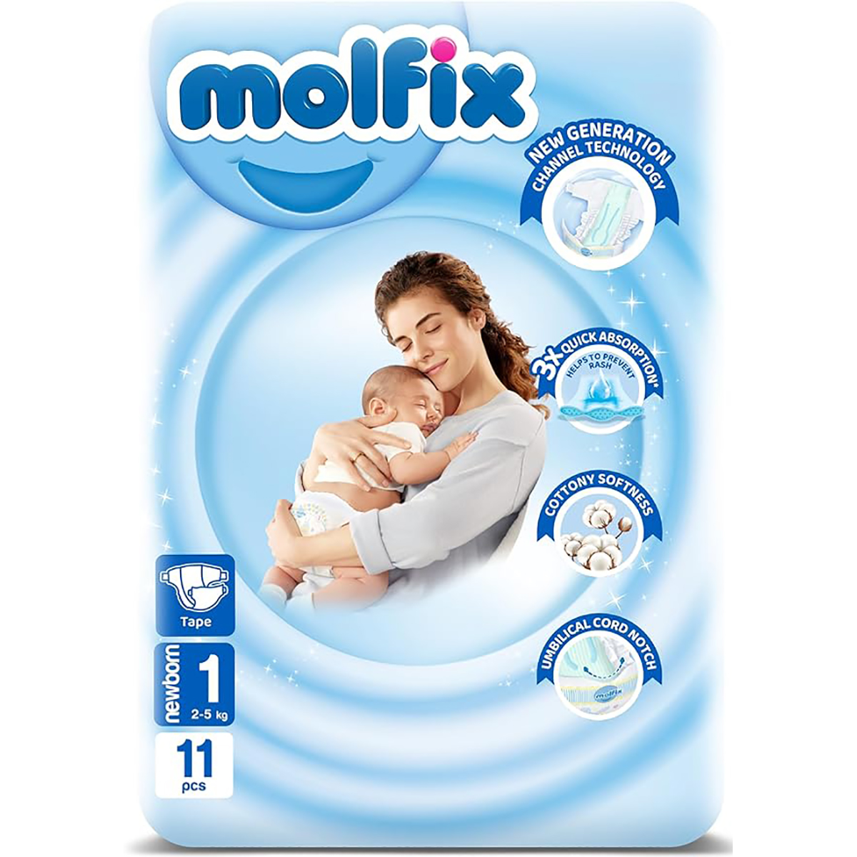 Molfix (1) Newborn (2-5kg) Diaper 11pcs