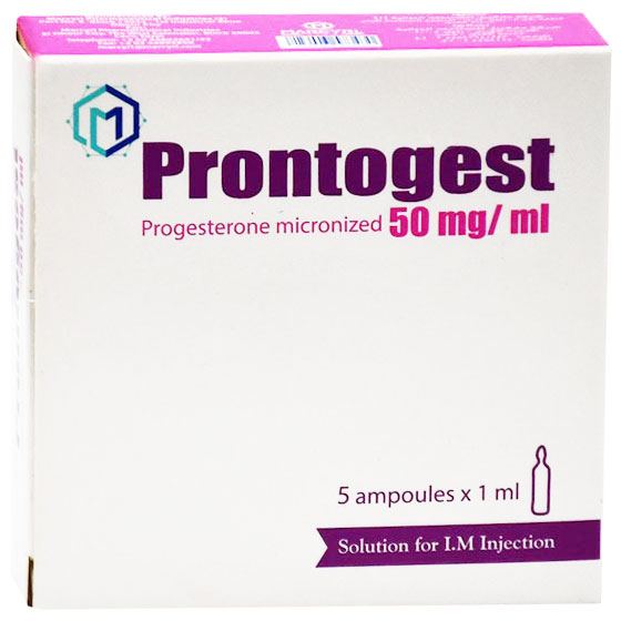 Prontogest 50mg/ml 5 Ampoules