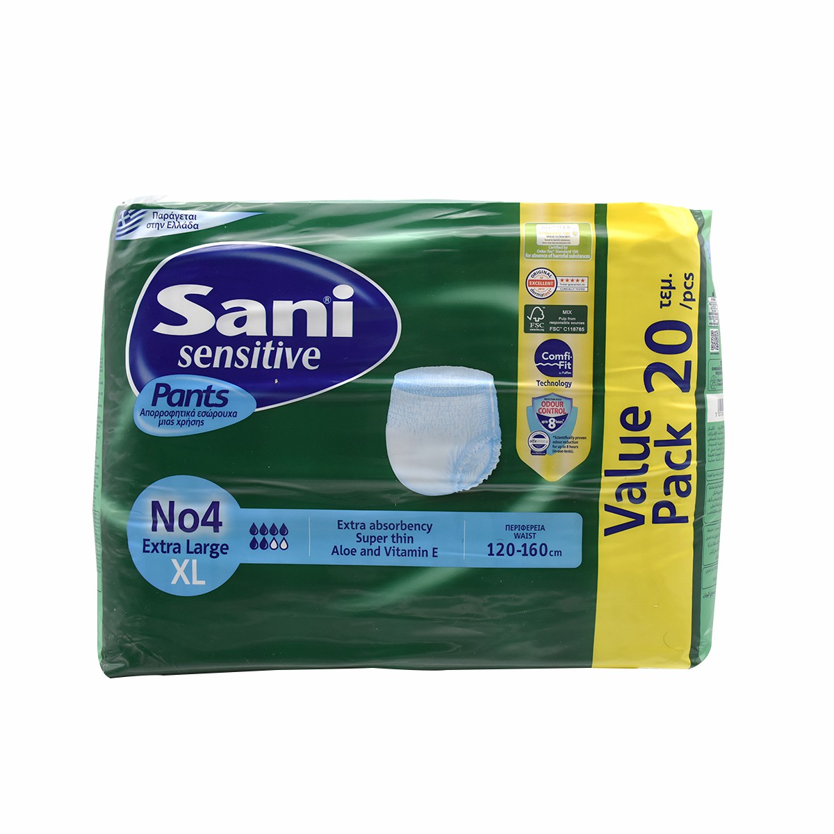 Sani Sensitive Pants (4) XL (120-160C) 20pcs