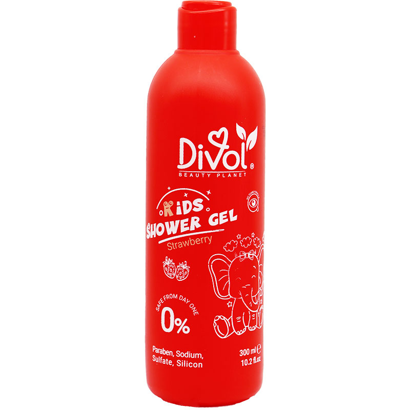 Divol Kids Shower Gel Strawberry 300ml