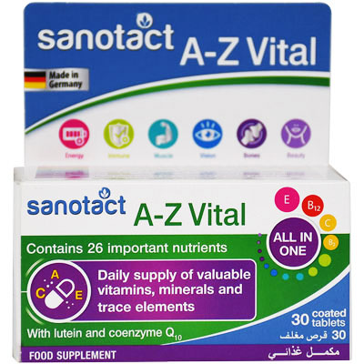 Sanotact A-Z Vital 30 Tablets
