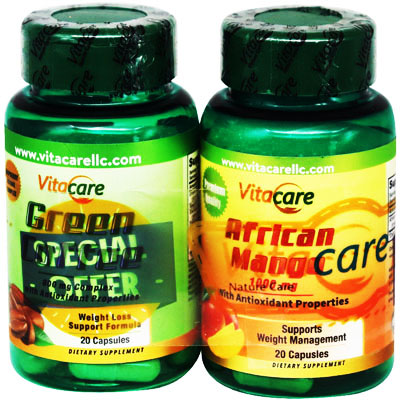 Vitacare Green Coffee and African Mango 2X20 Capsules (Offer Pack)
