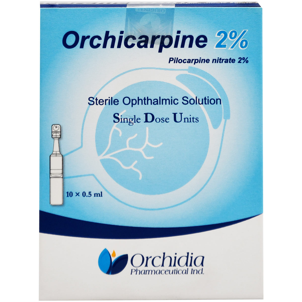 Orchicarpine 2% 0.5ml Eye Drop 10 Units