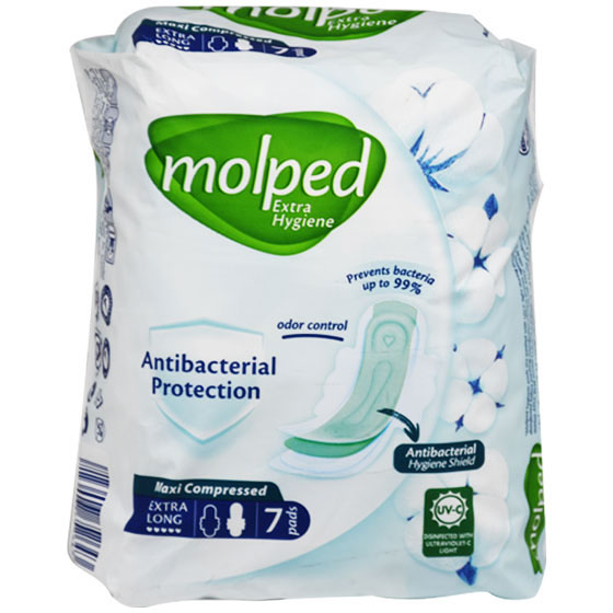 Molped Extra Hygiene Maxi Compressed Extra Long 7 pads