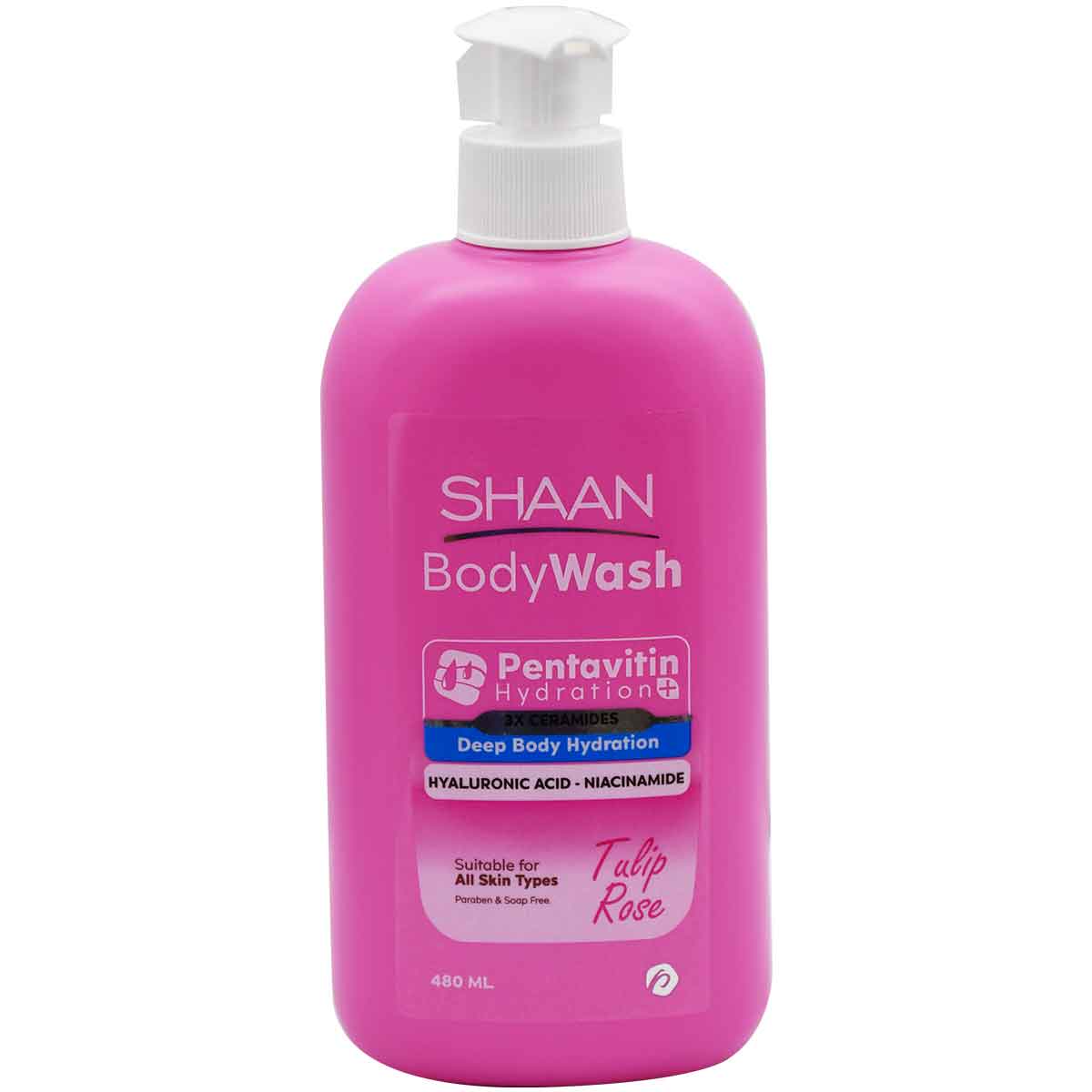 Shaan Tulip Rose Body Wash For All Skin Types 480 ml