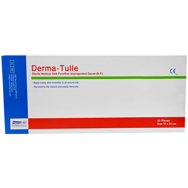 Derma Tulle Paraffine Gauze 10X30Cm