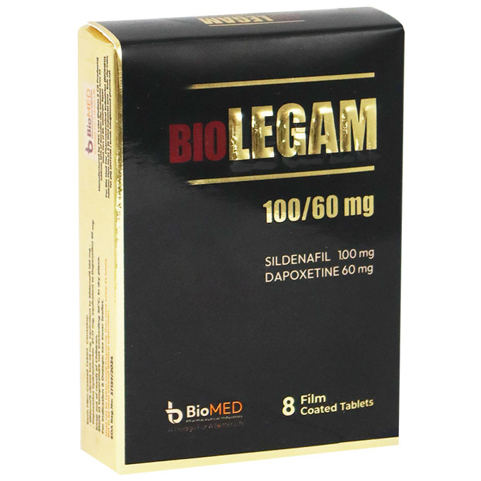 Biolegam 100/60mg 8 Film Coated Tablets