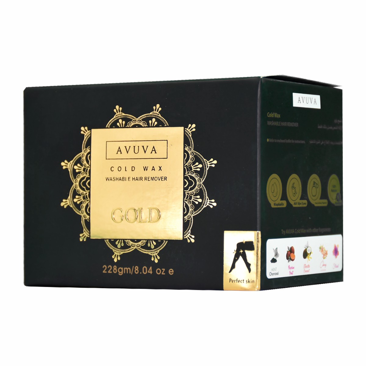 Avuva Gold Hair Remover Cold Wax 228gm