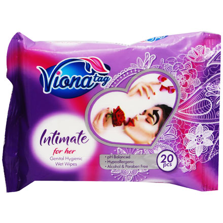 Vionatag Intimate Wet Wipes 20 Pieces