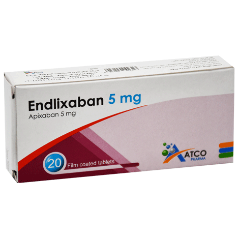 Endlixaban 5mg 20 Film Coated Tablet