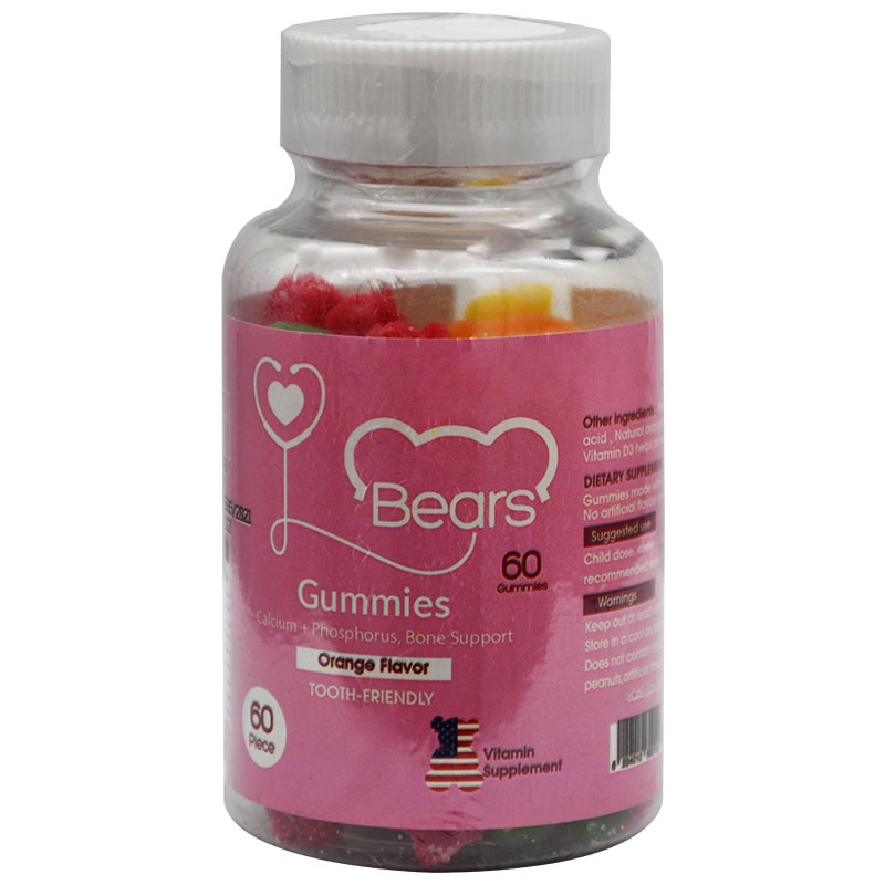 Bears Gummies Orange Flavor 60 Gummies