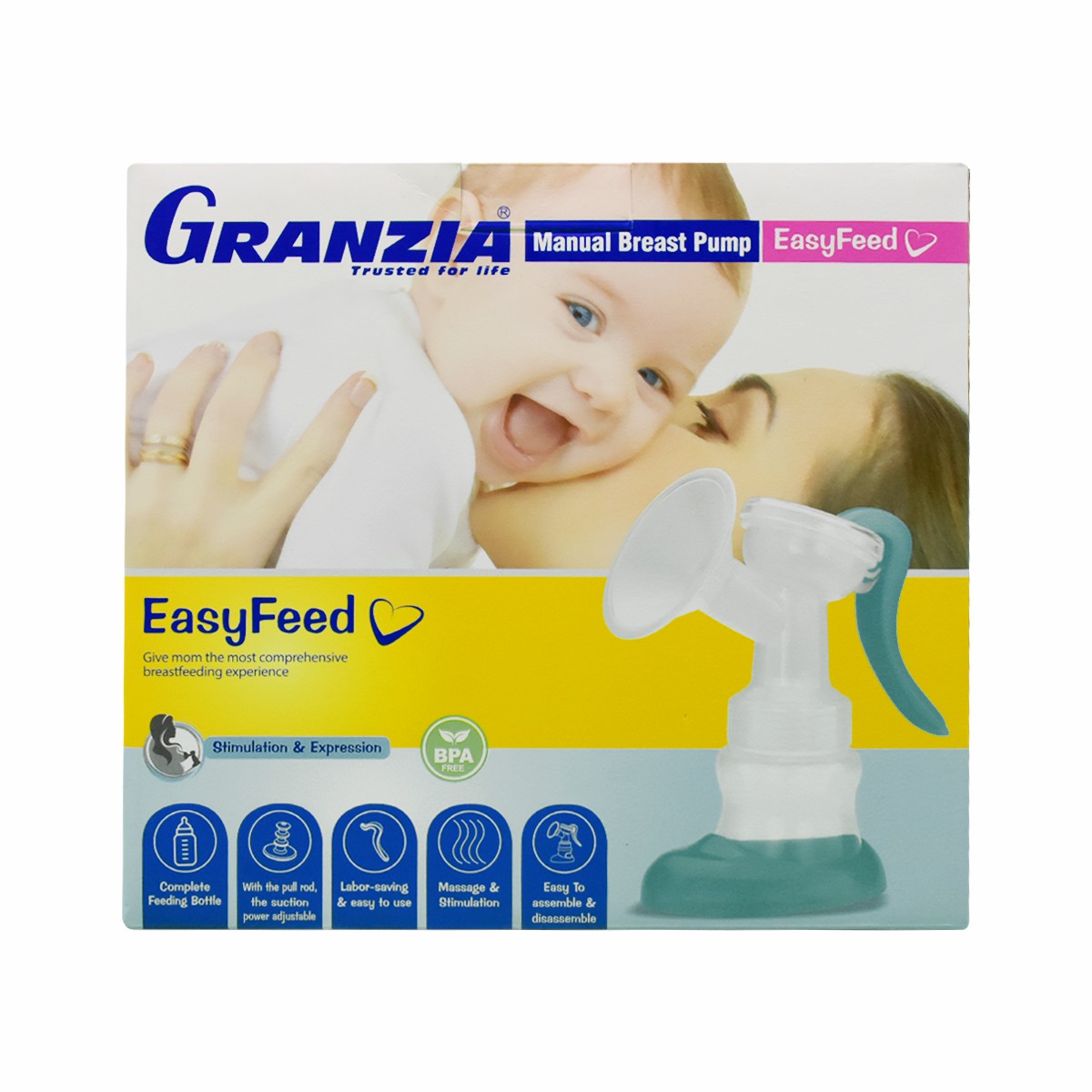 Granzia Manual Breast Pump Easy Feed/2306Sy/Xh