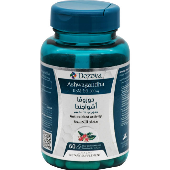 Dozova Ashwagandha 300mg(Ksm66) 60 Hard Gel Capsule