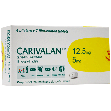 Carivalan 12.5/5mg 28 Film Coated Tablet